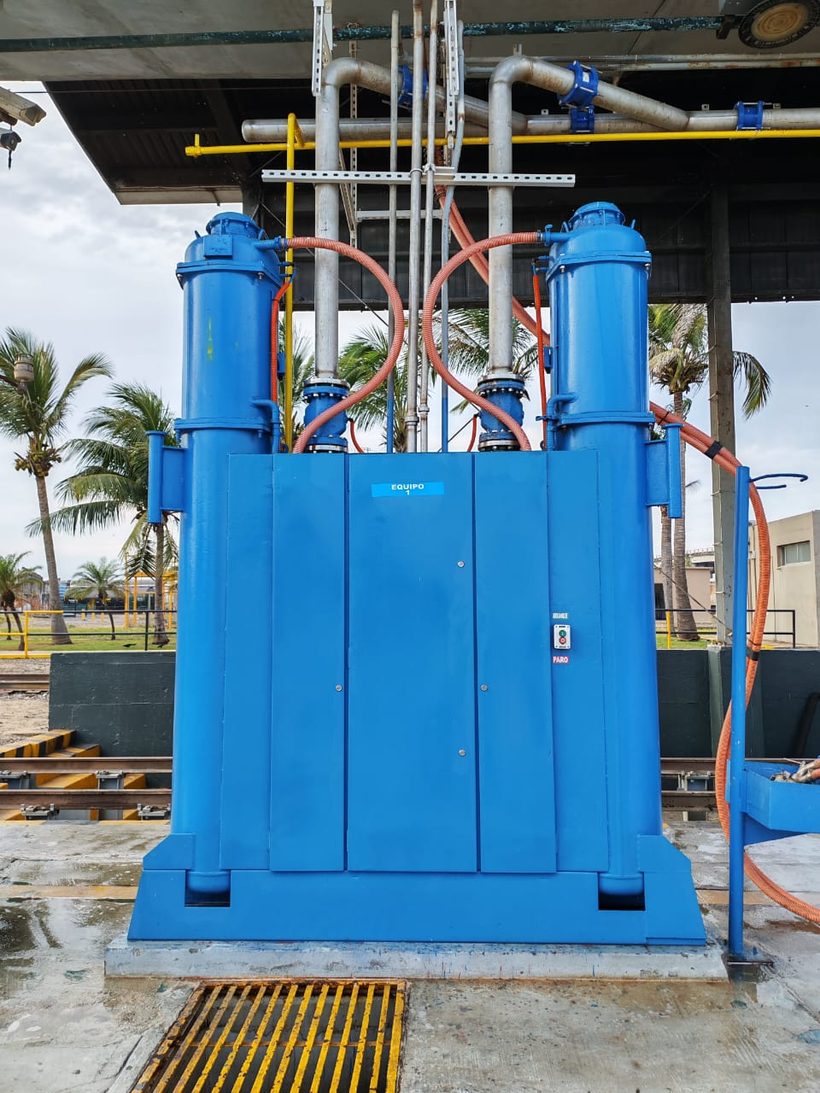 Sistema de arenamiento automático de locomotoras instalado por IPROSI
