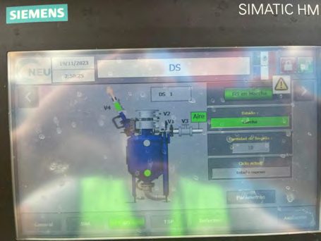 Interfaz HMI de sistema automatizado