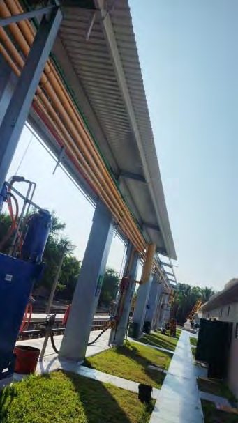 Montaje de estructura metálica industrial